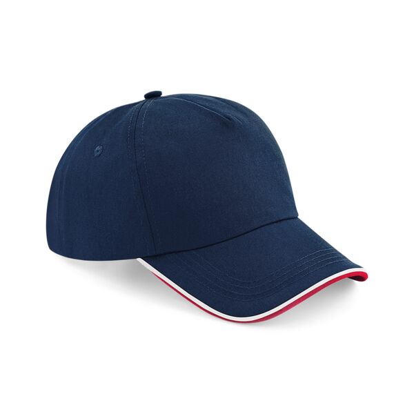 Beechfield Authentic Piped 5 Panel Cap Thumbnail
