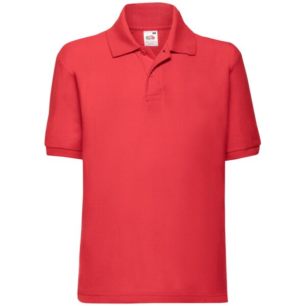 Fruit of the Loom Kids Poly/Cotton Piqué Polo Shirt Thumbnail