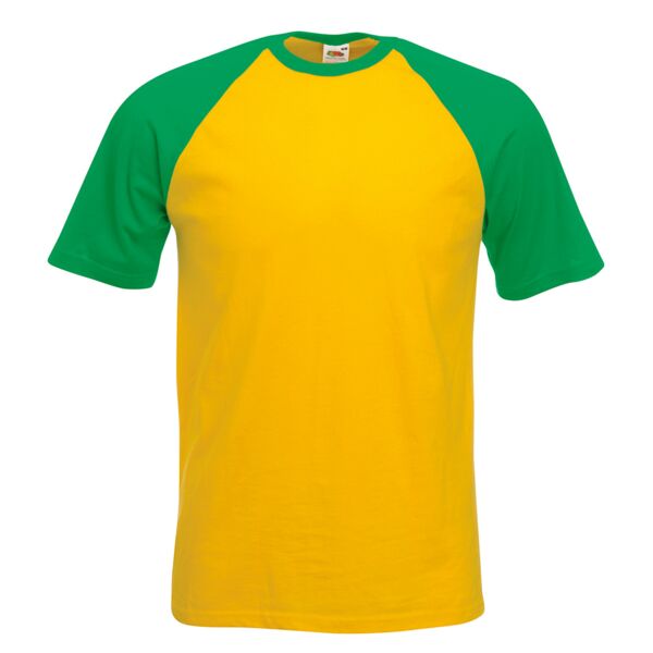 Fruit of the Loom Contrast Baseball T-Shirt Thumbnail