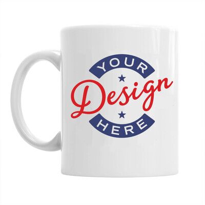Design, Invent, Print! Custom Mug Printing Full Colour Print Design, Photo or Logo White Coffee Mug 11oz MUG001 Custom Mug Printing Full Colour Print Design, Photo or Logo White Coffee Mug 11oz Thumbnail